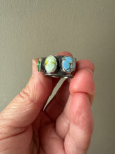 Load image into Gallery viewer, Sonoran Gold, Palomino & Lavender Turquoise Ring - size 8.5