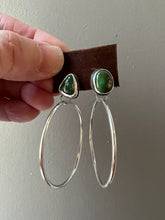 Load image into Gallery viewer, Stone Mountain Turquoise Studs with hoops