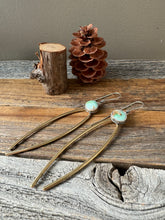 Load image into Gallery viewer, Royston Turquoise with Brass & Sterling Silver