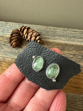 Load image into Gallery viewer, Gorgeous Rosecut Green Kyanite Studs