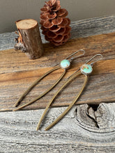 Load image into Gallery viewer, Royston Turquoise with Brass & Sterling Silver