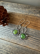 Load image into Gallery viewer, Green Sonoran Gold Turquoise Earrings