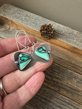 Load image into Gallery viewer, Shield Earrings - Emerald Rose Variscite