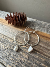 Load image into Gallery viewer, Keishi Pearls on Sterling Silver Rings - Simple Earrings