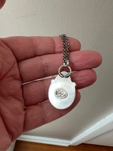 Load image into Gallery viewer, Teal Blue Royston Turquoise Pendant Necklace - 18" sterling silver