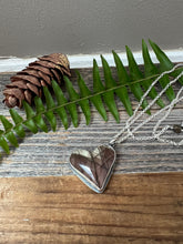 Load image into Gallery viewer, Beautiful Imperial Jasper Heart Pendant Necklace - 18” sterling silver