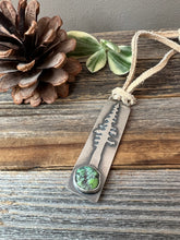 Load image into Gallery viewer, Tiny Giant - Redwood Tree Pendant Necklace with Carico Lake Turquoise