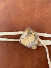 Load image into Gallery viewer, Handmade Leather Journal Cover with Jasper Button closure