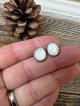 Load image into Gallery viewer, Rosecut Mother of Pearl Studs