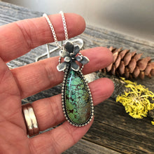 Load image into Gallery viewer, High Grade Polychrome Hubei Turquoise & Silver Succulent Necklace For Janet