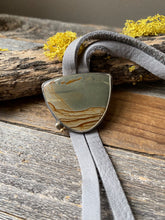 Load image into Gallery viewer, Owyhee Landscape Jasper Bolo Necklace