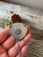 Load image into Gallery viewer, Red River Turquoise and Silver Leaf Necklace