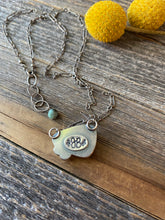 Load image into Gallery viewer, Blue Moon Turquoise Necklace - 16"