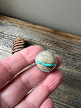 Load image into Gallery viewer, Royston Ribbon Turquoise Ponytail holder