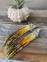 Load image into Gallery viewer, Bohemian Fringe - Ceramic + Beads - Fringe Earrings