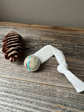 Load image into Gallery viewer, Royston Ribbon Turquoise Ponytail holder