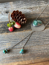 Load image into Gallery viewer, Red River Turquoise and Silver Leaf Necklace