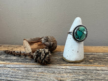 Load image into Gallery viewer, Polychrome Bamboo Mountain Turquoise Ring - size 6