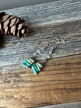 Load image into Gallery viewer, New Lander Variscite + Sterling Silver Swinger earrings
