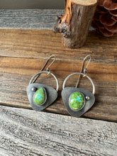 Load image into Gallery viewer, Shield Earrings - Sonoran Gold Turquoise