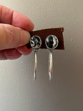 Load image into Gallery viewer, White Buffalo Studs with hoops