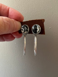 White Buffalo Studs with hoops