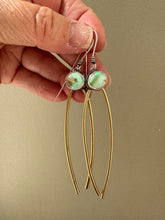 Load image into Gallery viewer, Royston Turquoise with Brass &amp; Sterling Silver