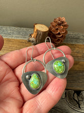 Load image into Gallery viewer, Shield Earrings - Sonoran Gold Turquoise