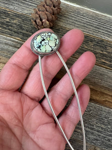 Hubei Turquoise Hair Pin - sterling silver