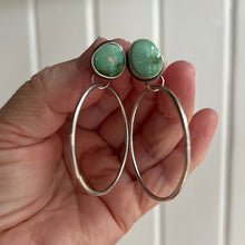 Load image into Gallery viewer, Royston Turquoise Studs with hoops