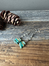 Load image into Gallery viewer, New Lander Variscite + Sterling Silver Swinger earrings