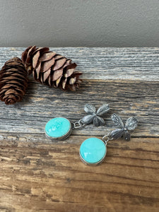 Carico Lake Turquoise + Sterling Silver Hydrangea Earrings