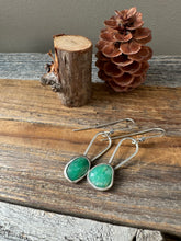 Load image into Gallery viewer, Rosecut Chrysoprase earrings