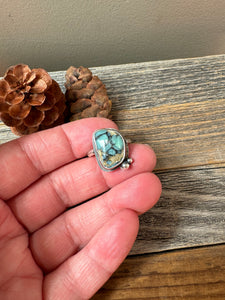 Desert Bloom Variscite Ring - Size 8