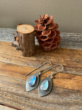 Load image into Gallery viewer, Rainbow Moonstone Earrings