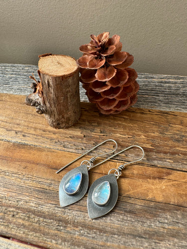 Rainbow Moonstone Earrings