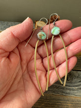 Load image into Gallery viewer, Royston Turquoise with Brass &amp; Sterling Silver