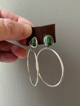 Load image into Gallery viewer, Stone Mountain Turquoise Studs with hoops