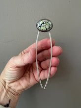 Load image into Gallery viewer, Hubei Turquoise Hair Pin - sterling silver