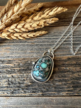 Load image into Gallery viewer, Gorgeous Desert Bloom Shadowbox Pendant Necklace - rustic, oxidized sterling silver