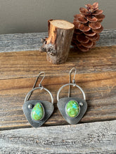 Load image into Gallery viewer, Shield Earrings - Sonoran Gold Turquoise