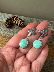 Carico Lake Turquoise + Sterling Silver Hydrangea Earrings