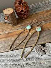 Load image into Gallery viewer, Royston Turquoise with Brass &amp; Sterling Silver