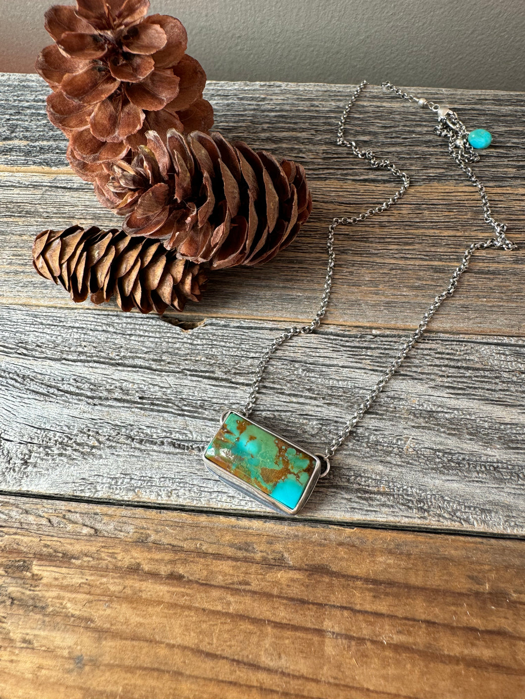 Royston Turquoise Bar Necklace