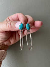 Load image into Gallery viewer, Morenci Turquoise Studs with Hoops - RESERVED