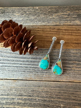 Load image into Gallery viewer, Royston Turquoise drop stud earrings