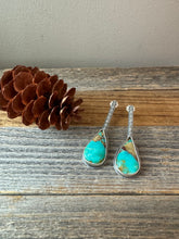 Load image into Gallery viewer, Royston Turquoise drop stud earrings