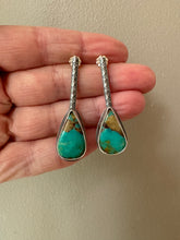 Load image into Gallery viewer, Royston Turquoise drop stud earrings