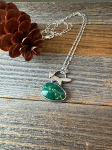 Fox on Fox Necklace - Sterling Silver