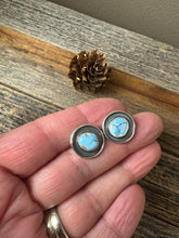 Load image into Gallery viewer, Golden Hills Lavender Turquoise Studs